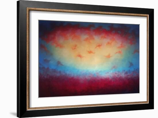 From Above, 2021, (Oil on Canvas)Abstract Landscape-Lee Campbell-Framed Giclee Print