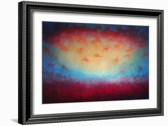 From Above, 2021, (Oil on Canvas)Abstract Landscape-Lee Campbell-Framed Giclee Print