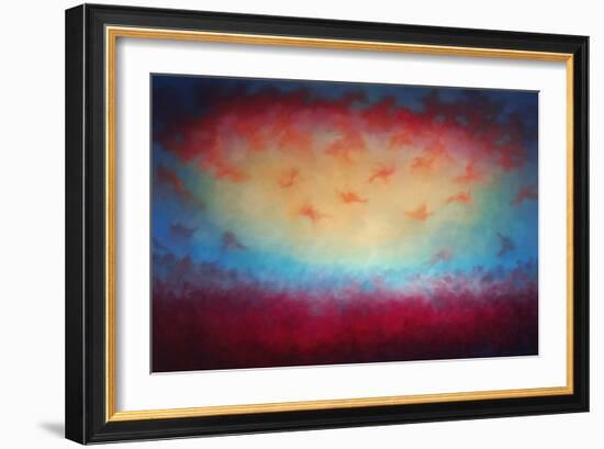 From Above, 2021, (Oil on Canvas)Abstract Landscape-Lee Campbell-Framed Giclee Print