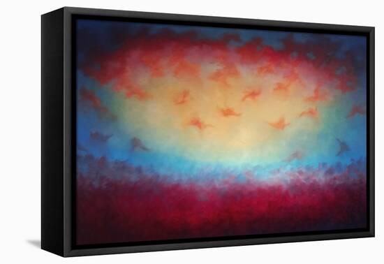 From Above, 2021, (Oil on Canvas)Abstract Landscape-Lee Campbell-Framed Premier Image Canvas