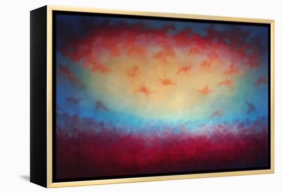 From Above, 2021, (Oil on Canvas)Abstract Landscape-Lee Campbell-Framed Premier Image Canvas