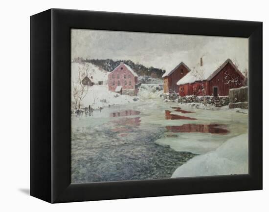 From Akers River, 1901-Fritz Thaulow-Framed Premier Image Canvas