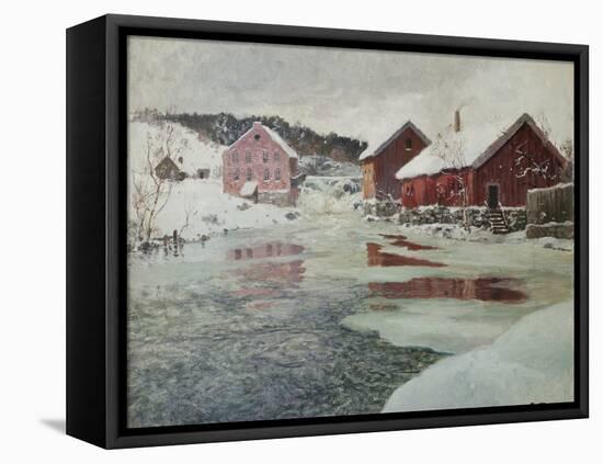 From Akers River, 1901-Fritz Thaulow-Framed Premier Image Canvas