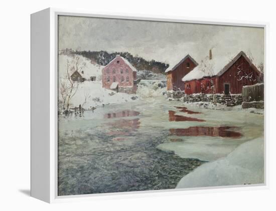 From Akers River, 1901-Fritz Thaulow-Framed Premier Image Canvas