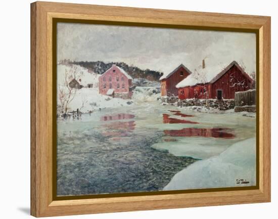 From Akers River, 1901-Fritz Thaulow-Framed Premier Image Canvas