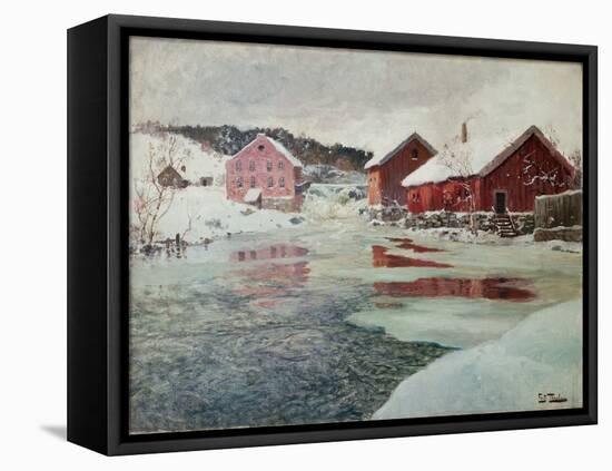 From Akers River, 1901-Fritz Thaulow-Framed Premier Image Canvas