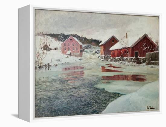 From Akers River, 1901-Fritz Thaulow-Framed Premier Image Canvas