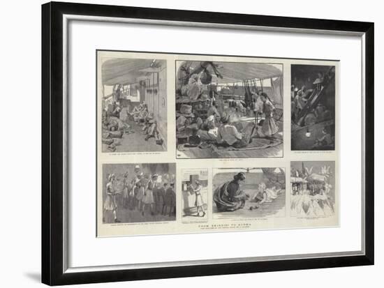 From Brindisi to Burma-Frederic Villiers-Framed Giclee Print