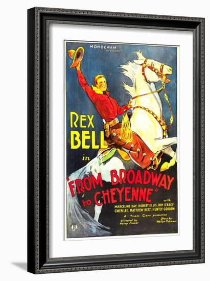 From Broadway to Cheyenne, Rex Bell, 1932-null-Framed Art Print