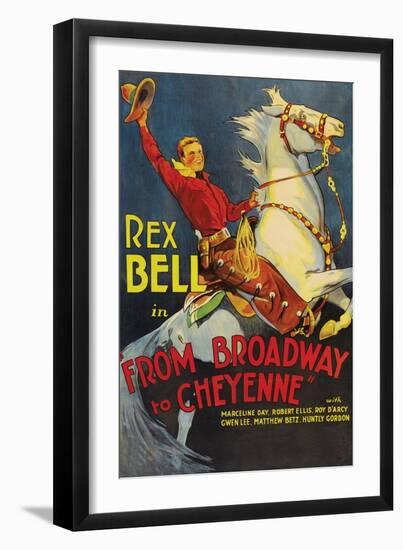 From Broadway to Cheyenne-null-Framed Art Print