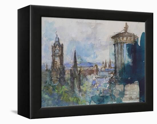 From Calton Hill, Edinburgh-Ann Oram-Framed Premier Image Canvas