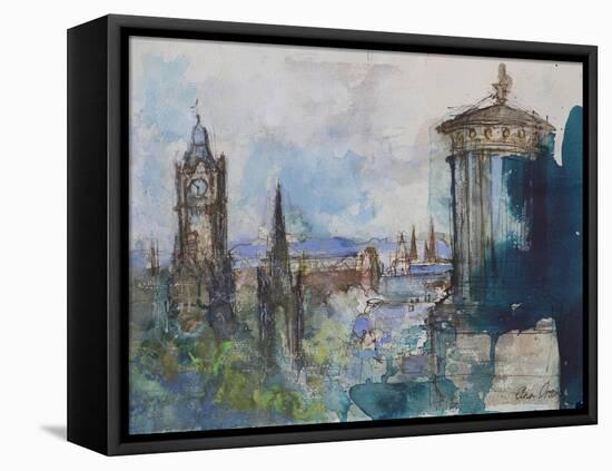 From Calton Hill, Edinburgh-Ann Oram-Framed Premier Image Canvas