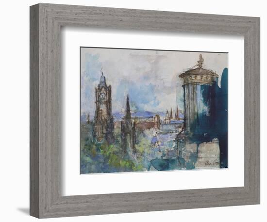 From Calton Hill, Edinburgh-Ann Oram-Framed Giclee Print