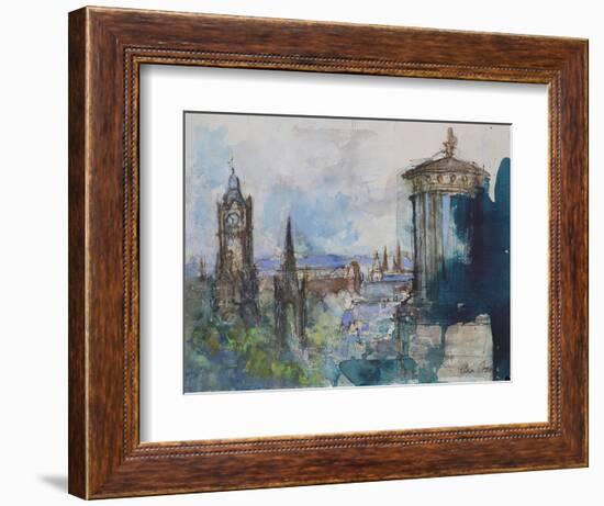 From Calton Hill, Edinburgh-Ann Oram-Framed Giclee Print