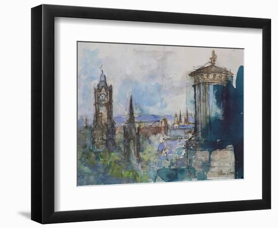 From Calton Hill, Edinburgh-Ann Oram-Framed Giclee Print