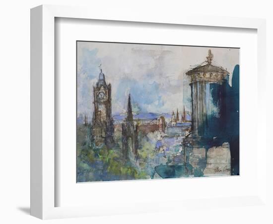 From Calton Hill, Edinburgh-Ann Oram-Framed Giclee Print