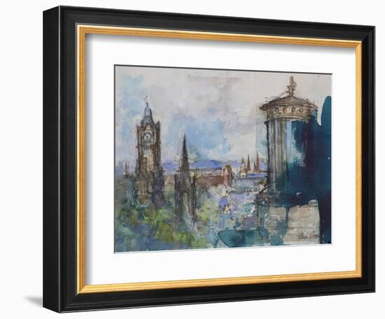 From Calton Hill, Edinburgh-Ann Oram-Framed Giclee Print