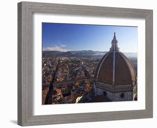 From Campanile Di Giotto, the Belltower of the Duomo, Looking to Dome of Brunelleschi, Florence, UN-Peter Barritt-Framed Photographic Print