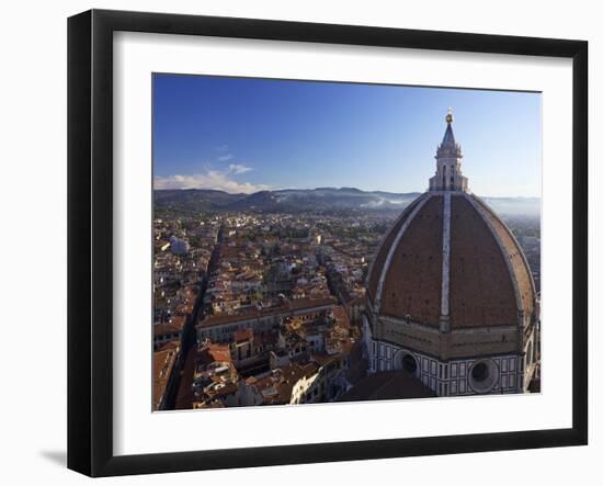 From Campanile Di Giotto, the Belltower of the Duomo, Looking to Dome of Brunelleschi, Florence, UN-Peter Barritt-Framed Photographic Print