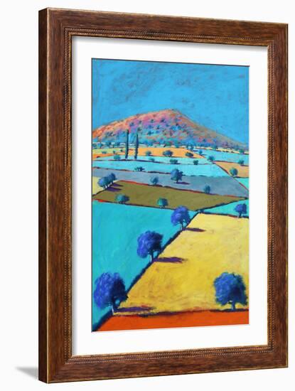 From Castlemorton, 2021 (acrylic on board)-Paul Powis-Framed Giclee Print