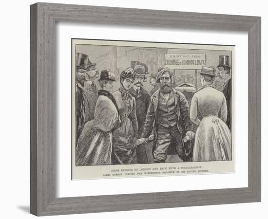 From Dundee to London and Back with a Wheelbarrow-null-Framed Giclee Print