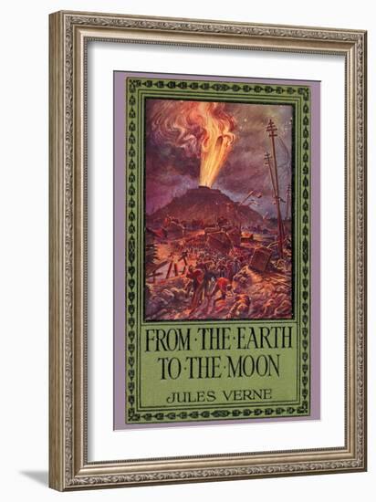 From Earth to the Moon-null-Framed Premium Giclee Print