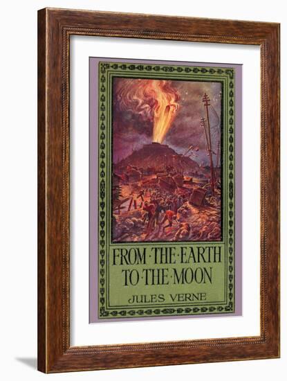 From Earth to the Moon-null-Framed Premium Giclee Print