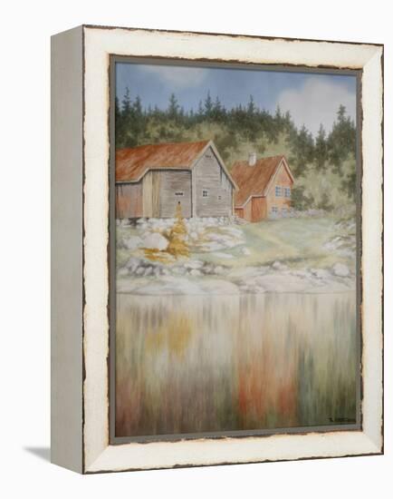 From Gopledal in Farris watercolor on paper-Theodor Severin Kittelsen-Framed Premier Image Canvas