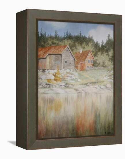 From Gopledal in Farris watercolor on paper-Theodor Severin Kittelsen-Framed Premier Image Canvas