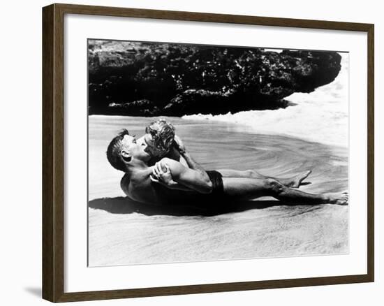 From Here to Eternity, Burt Lancaster, Deborah Kerr, 1953-null-Framed Photo