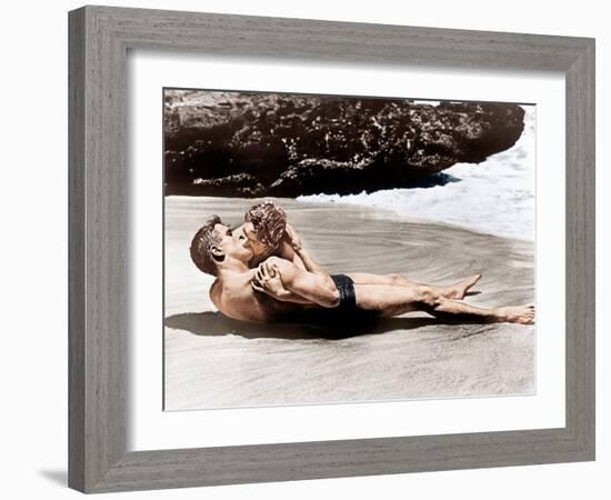 From Here to Eternity, Burt Lancaster, Deborah Kerr, 1953-null-Framed Photo