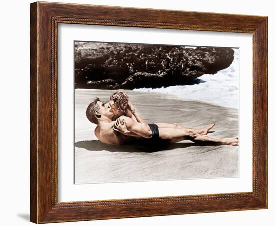 From Here to Eternity, Burt Lancaster, Deborah Kerr, 1953-null-Framed Photo