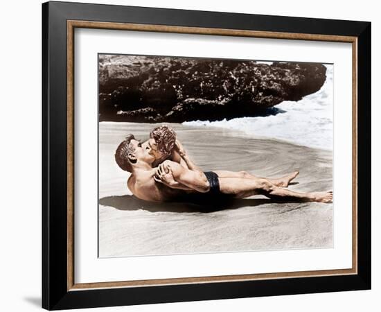 From Here to Eternity, Burt Lancaster, Deborah Kerr, 1953-null-Framed Photo