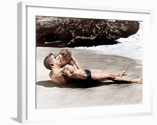 From Here to Eternity, Burt Lancaster, Deborah Kerr, 1953-null-Framed Photo