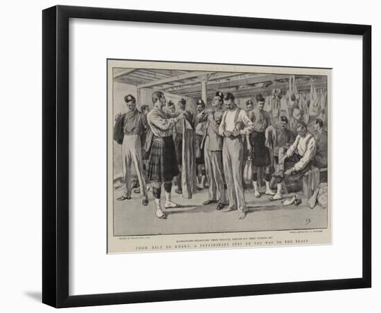 From Kilt to Khaki, a Preliminary Step on the Way to the Front-Frank Dadd-Framed Giclee Print