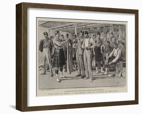 From Kilt to Khaki, a Preliminary Step on the Way to the Front-Frank Dadd-Framed Giclee Print
