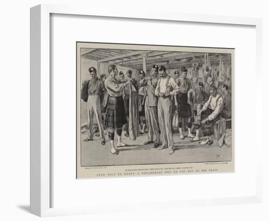 From Kilt to Khaki, a Preliminary Step on the Way to the Front-Frank Dadd-Framed Giclee Print