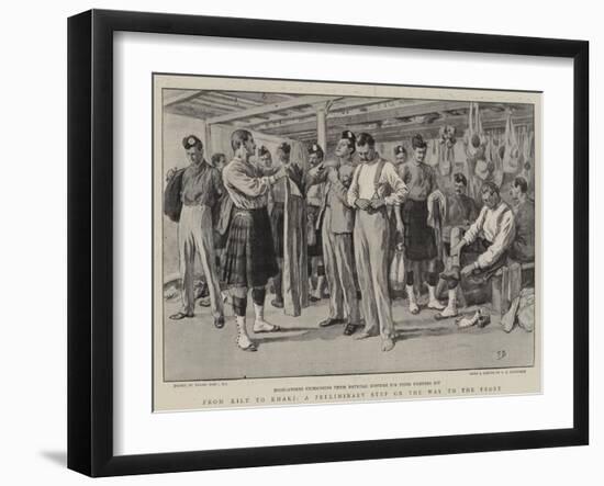 From Kilt to Khaki, a Preliminary Step on the Way to the Front-Frank Dadd-Framed Giclee Print