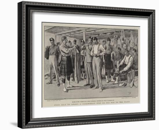 From Kilt to Khaki, a Preliminary Step on the Way to the Front-Frank Dadd-Framed Giclee Print