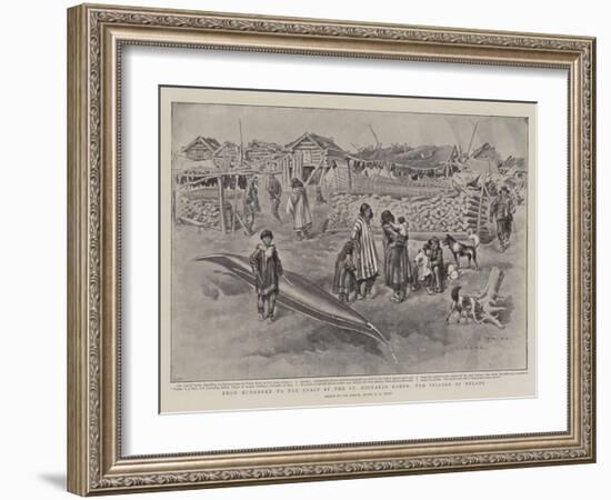 From Klondyke to the Coast by the St Michael's Route, the Village of Nulato-Charles Edwin Fripp-Framed Giclee Print