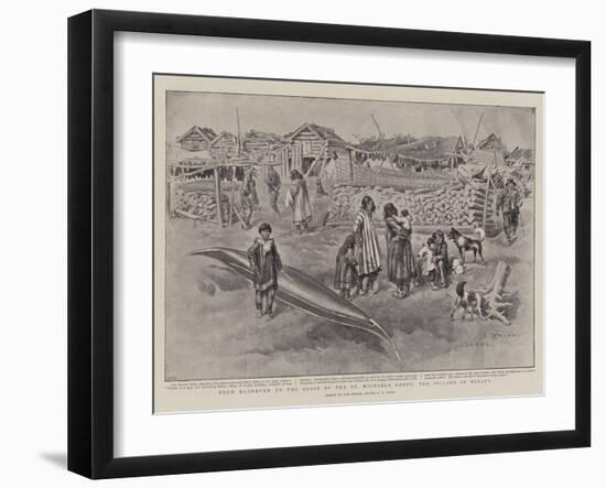 From Klondyke to the Coast by the St Michael's Route, the Village of Nulato-Charles Edwin Fripp-Framed Giclee Print