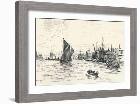 'From Limehouse Pier', 1873, (1894)-Herbert Menzies Marshall-Framed Giclee Print