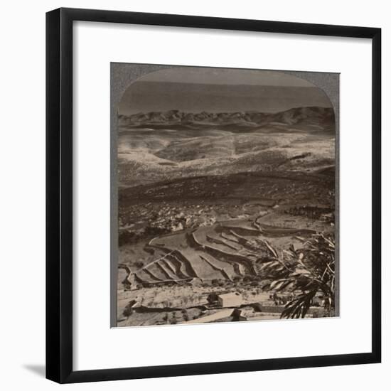 'From Olivet to the Dead Sea, across 40 miles of waste', c1900-Unknown-Framed Photographic Print