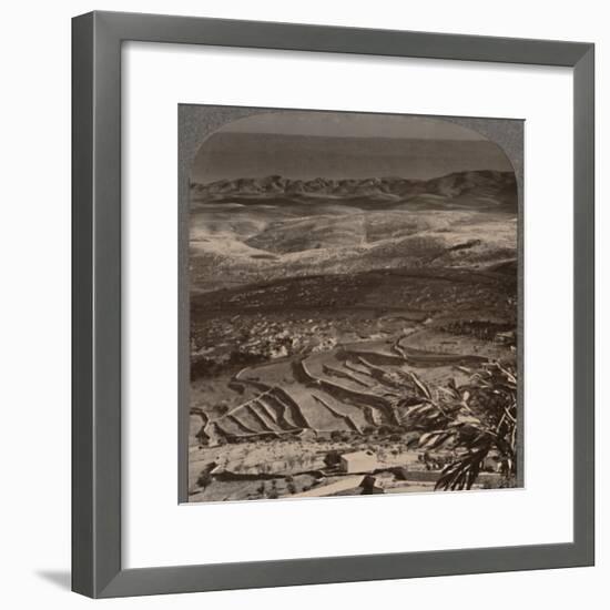 'From Olivet to the Dead Sea, across 40 miles of waste', c1900-Unknown-Framed Photographic Print