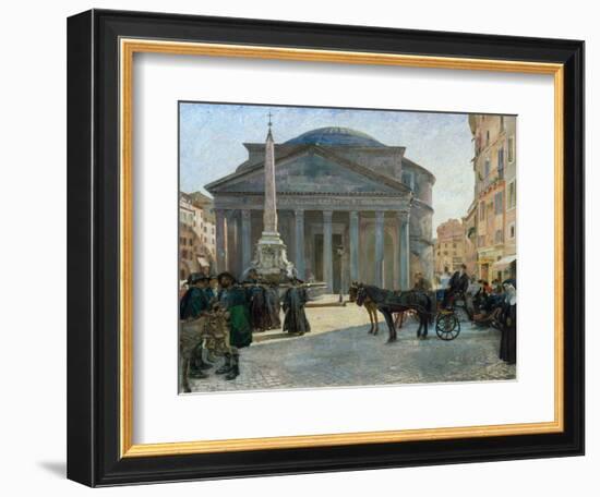From Pantheon Square in Rome, 1904-Hjalmer Eilif Emanuel Peterssen-Framed Giclee Print