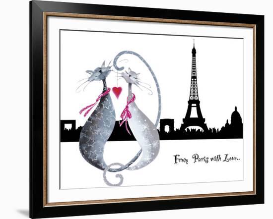 From Paris with Love-Marilyn Robertson-Framed Art Print