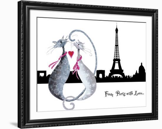From Paris with Love-Marilyn Robertson-Framed Art Print