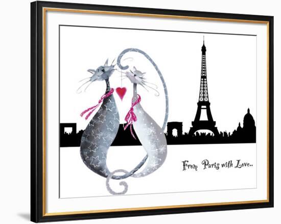 From Paris with Love-Marilyn Robertson-Framed Art Print