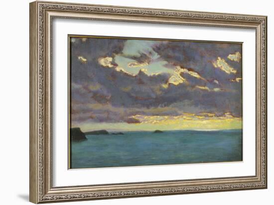 From Pentire Point (Oil on Panel)-Arthur Hughes-Framed Giclee Print