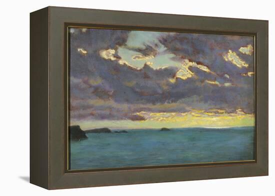 From Pentire Point (Oil on Panel)-Arthur Hughes-Framed Premier Image Canvas